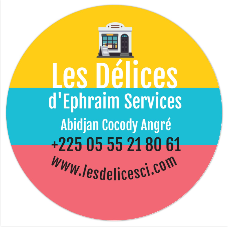 Nouveau logo sticker pour Les Délices d'Ephraim Services.